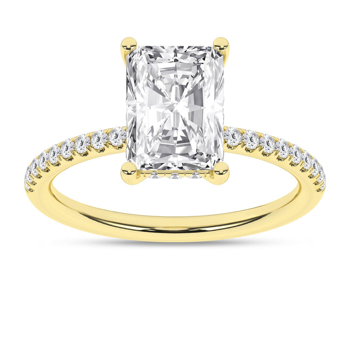 Hidden Halo Engagement Ring (Radiant) - Oz's Jewelers by The Hickory Jewelry Company