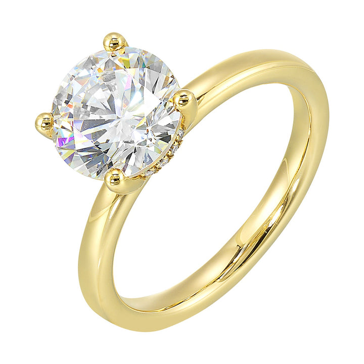 Hidden Halo Solitaire Semi - Mount - Oz's Jewelers by The Hickory Jewelry Company