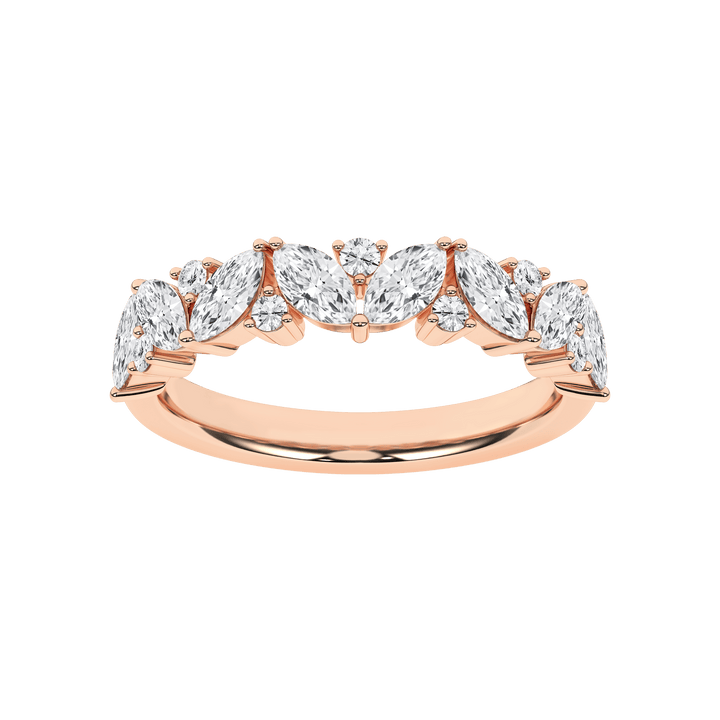 Marquise Fashion Band (Marquise, Round) - Oz's Jewelers by The Hickory Jewelry Company