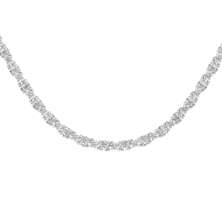 Multi - Shape Diamond Necklace (Oval, Round) - Oz's Jewelers by The Hickory Jewelry Company