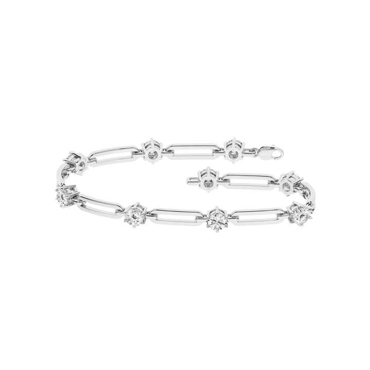 Open Link Diamond Bracelet (Round) - Oz's Jewelers by The Hickory Jewelry Company