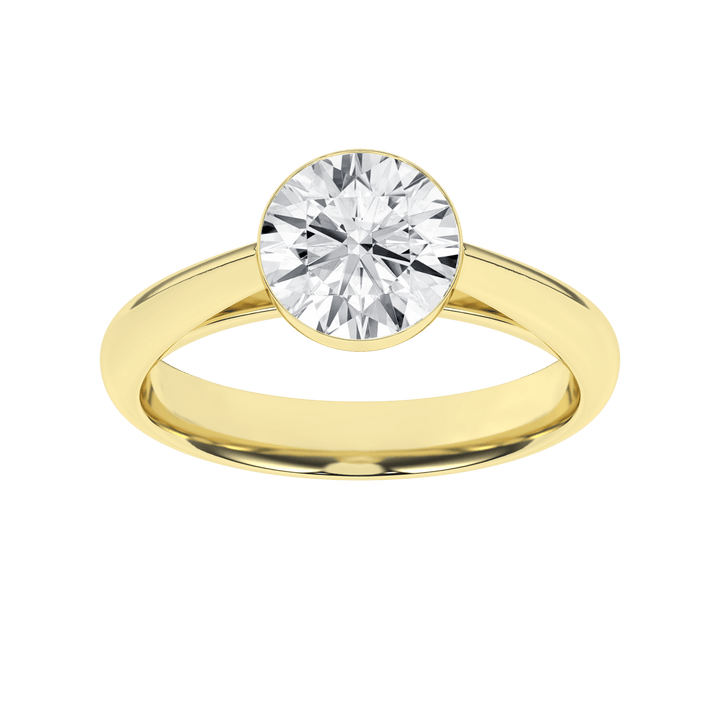 Seamless (TM) Solitaire Ring (Round) - Oz's Jewelers by The Hickory Jewelry Company