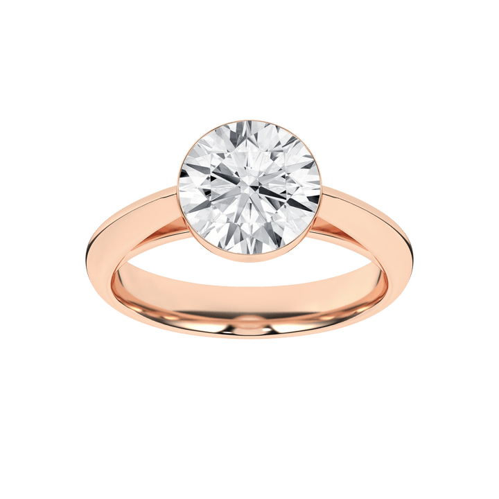 Seamless (TM) Solitaire Ring (Round) - Oz's Jewelers by The Hickory Jewelry Company