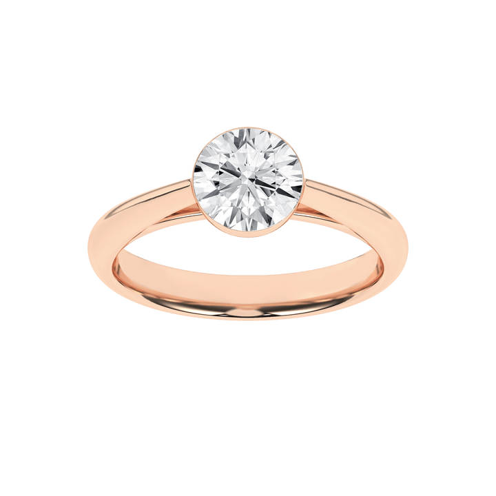 Seamless (TM) Solitaire Ring (Round) - Oz's Jewelers by The Hickory Jewelry Company