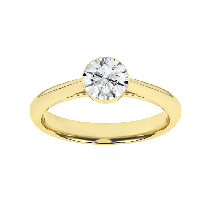 Seamless (TM) Solitaire Ring (Round) - Oz's Jewelers by The Hickory Jewelry Company