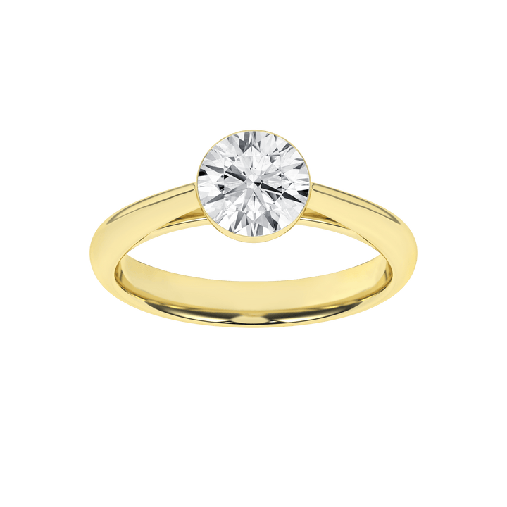 Seamless (TM) Solitaire Ring (Round) - Oz's Jewelers by The Hickory Jewelry Company