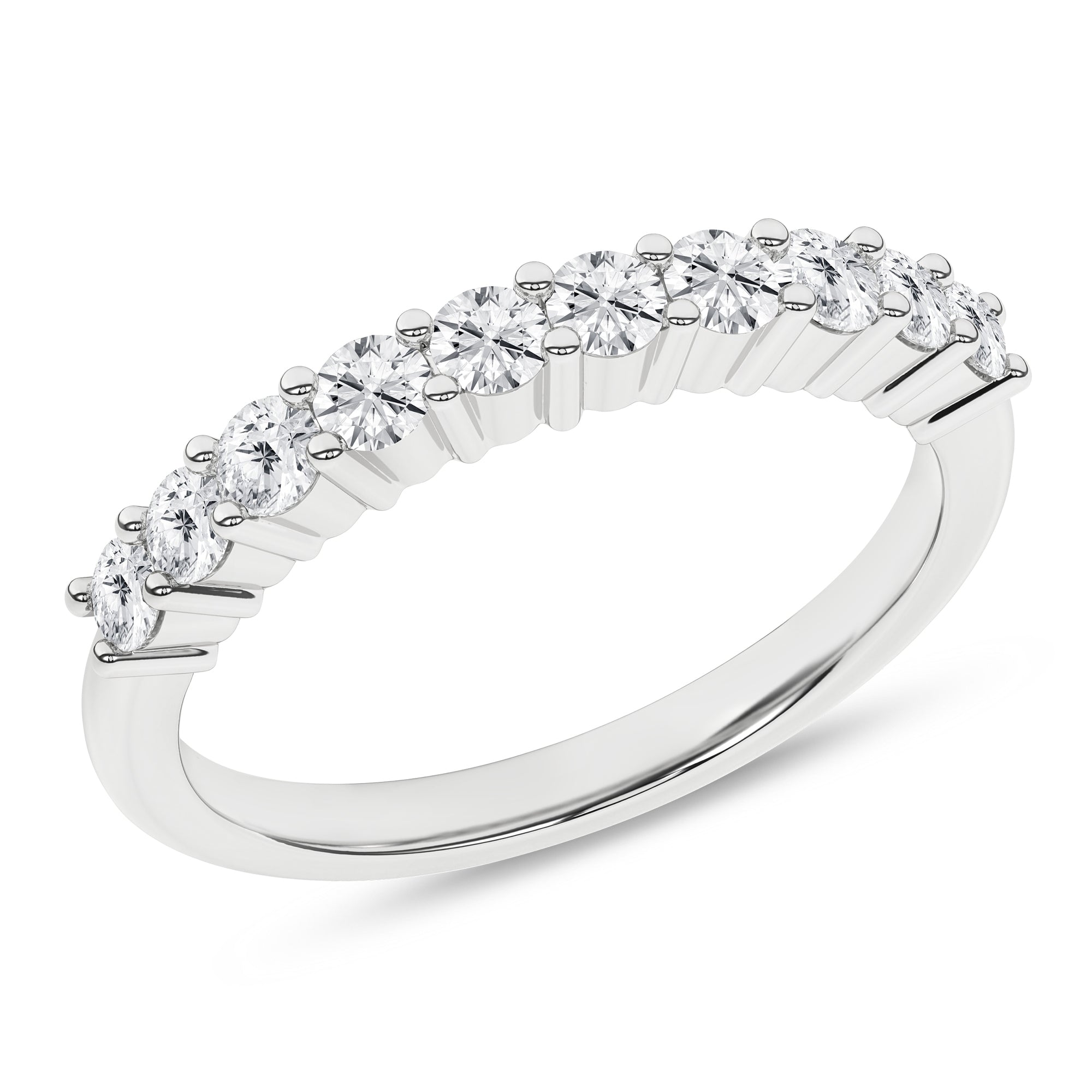 Shared - Prong Wedding Band (Round) - Oz's Jewelers by The Hickory Jewelry Company