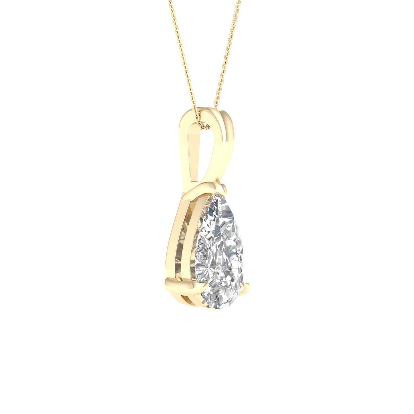 Solitaire Pendant (Pear) - Oz's Jewelers by The Hickory Jewelry Company