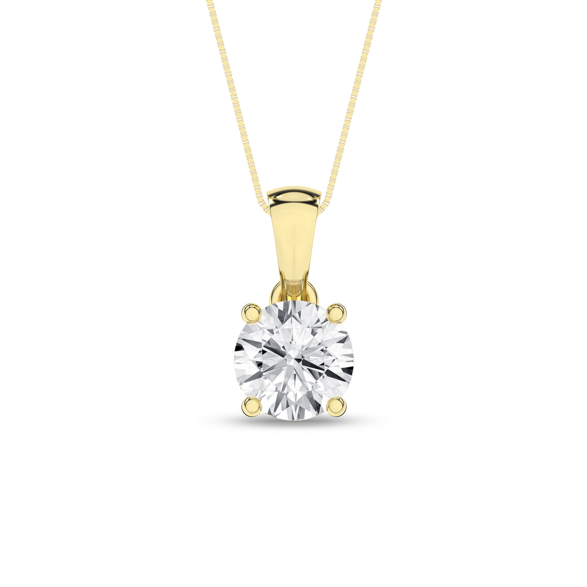 Solitaire Pendant (Round) - Oz's Jewelers by The Hickory Jewelry Company