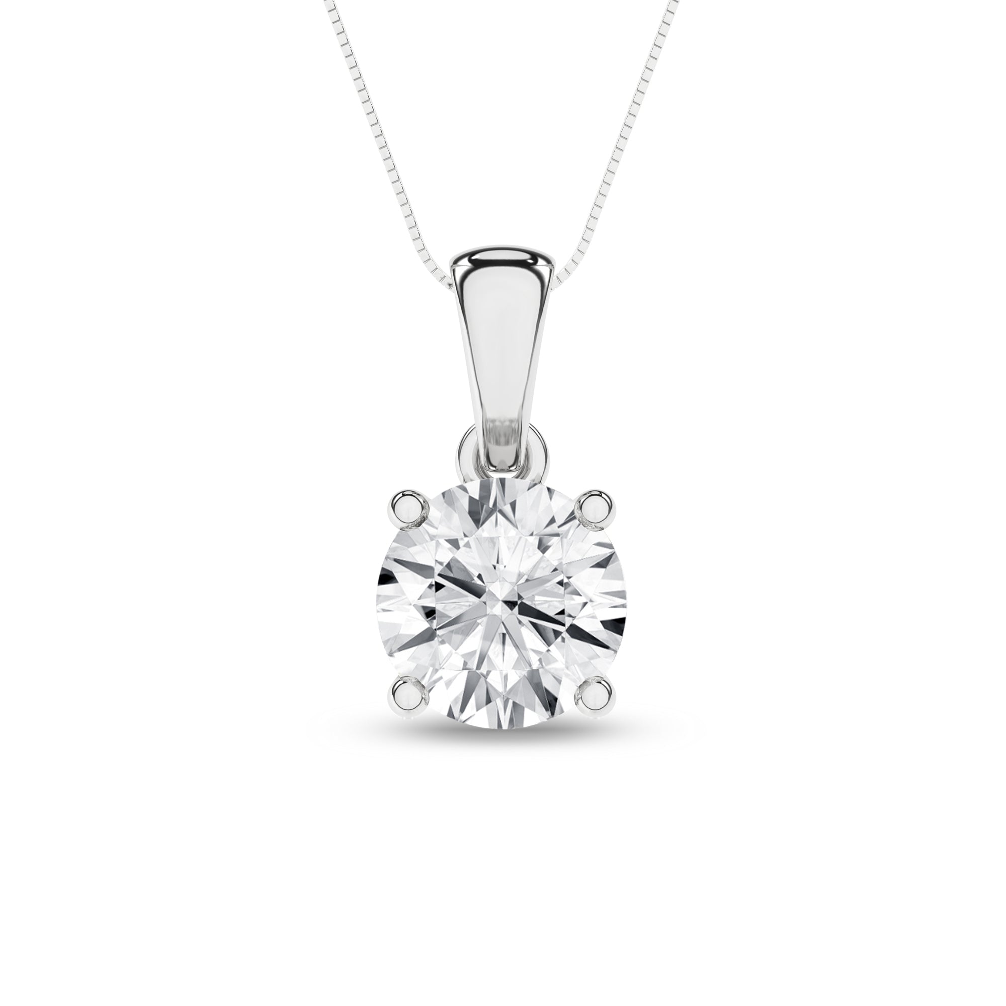 Solitaire Pendant (Round) - Oz's Jewelers by The Hickory Jewelry Company