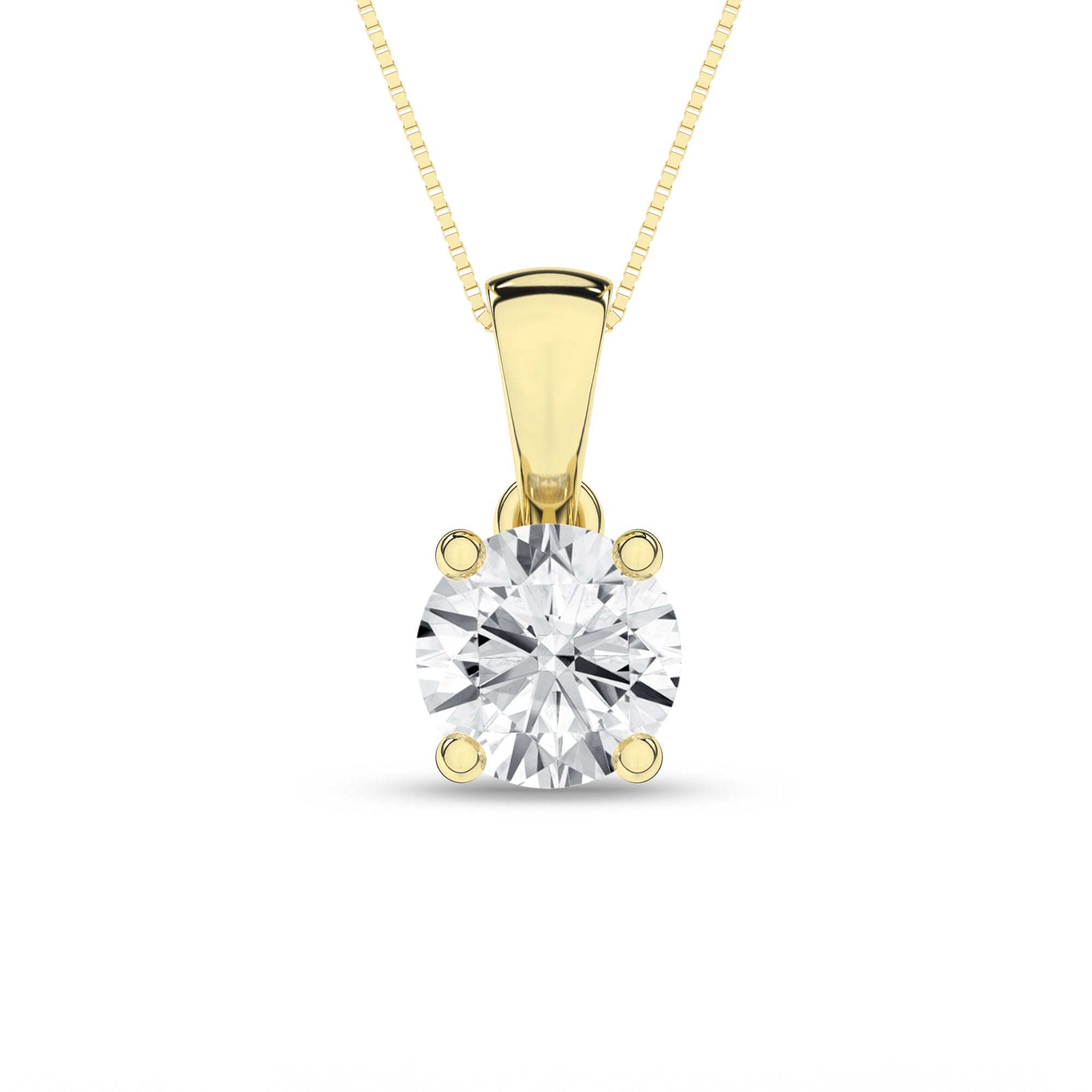 Solitaire Pendant (Round) - Oz's Jewelers by The Hickory Jewelry Company