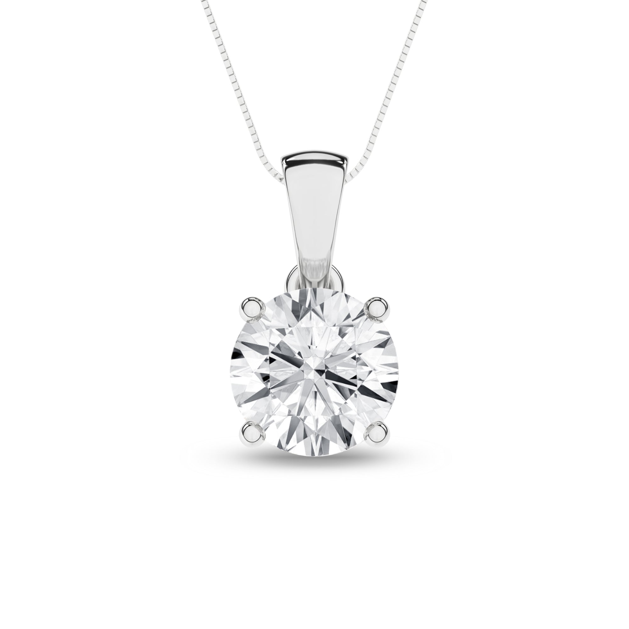 Solitaire Pendant (Round) - Oz's Jewelers by The Hickory Jewelry Company