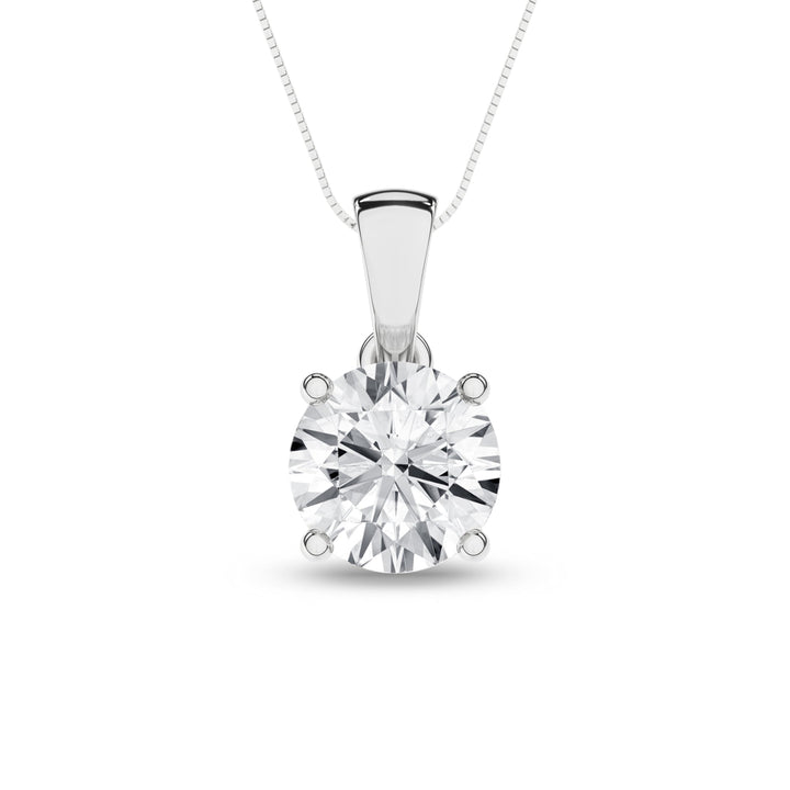 Solitaire Pendant (Round) - Oz's Jewelers by The Hickory Jewelry Company