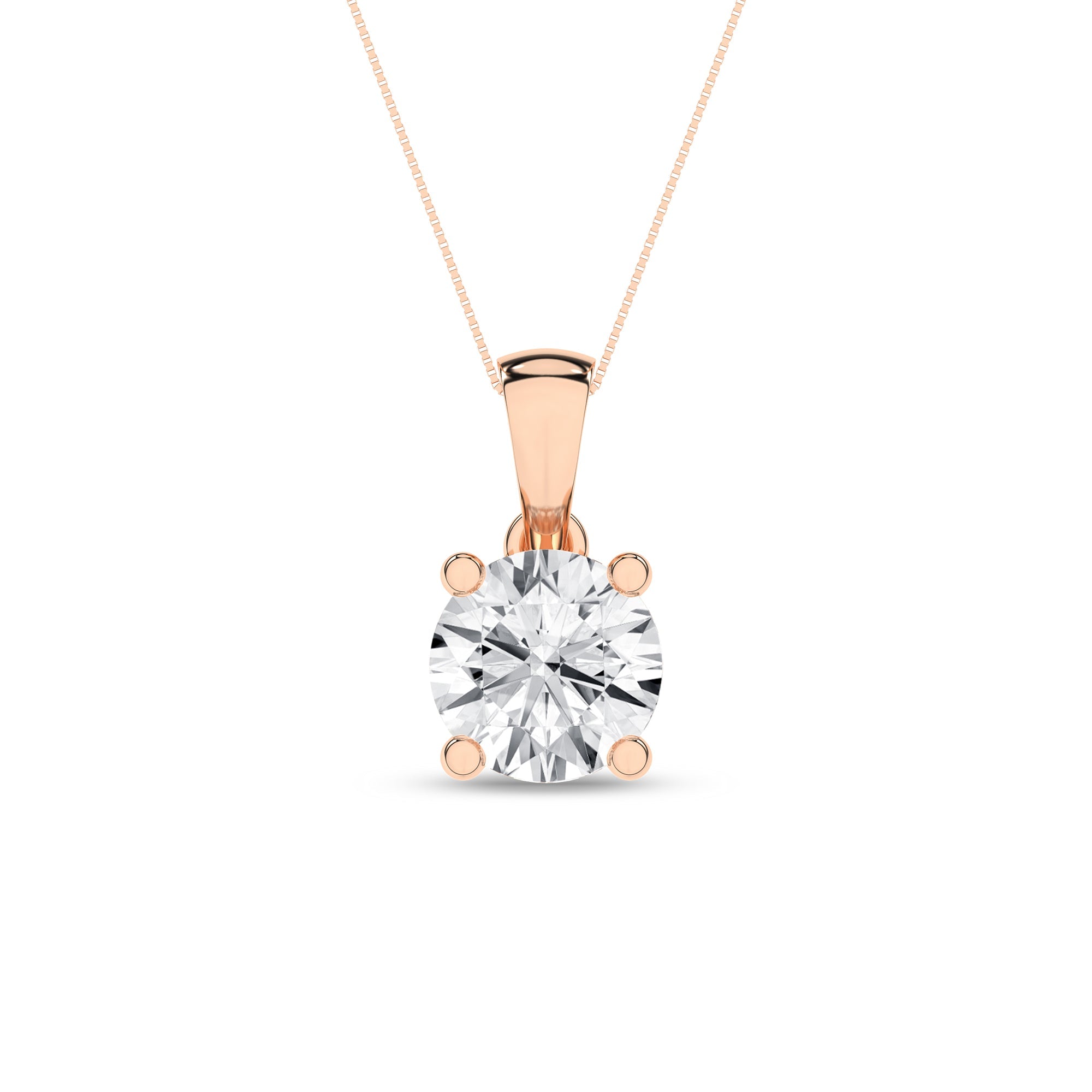 Solitaire Pendant (Round) - Oz's Jewelers by The Hickory Jewelry Company