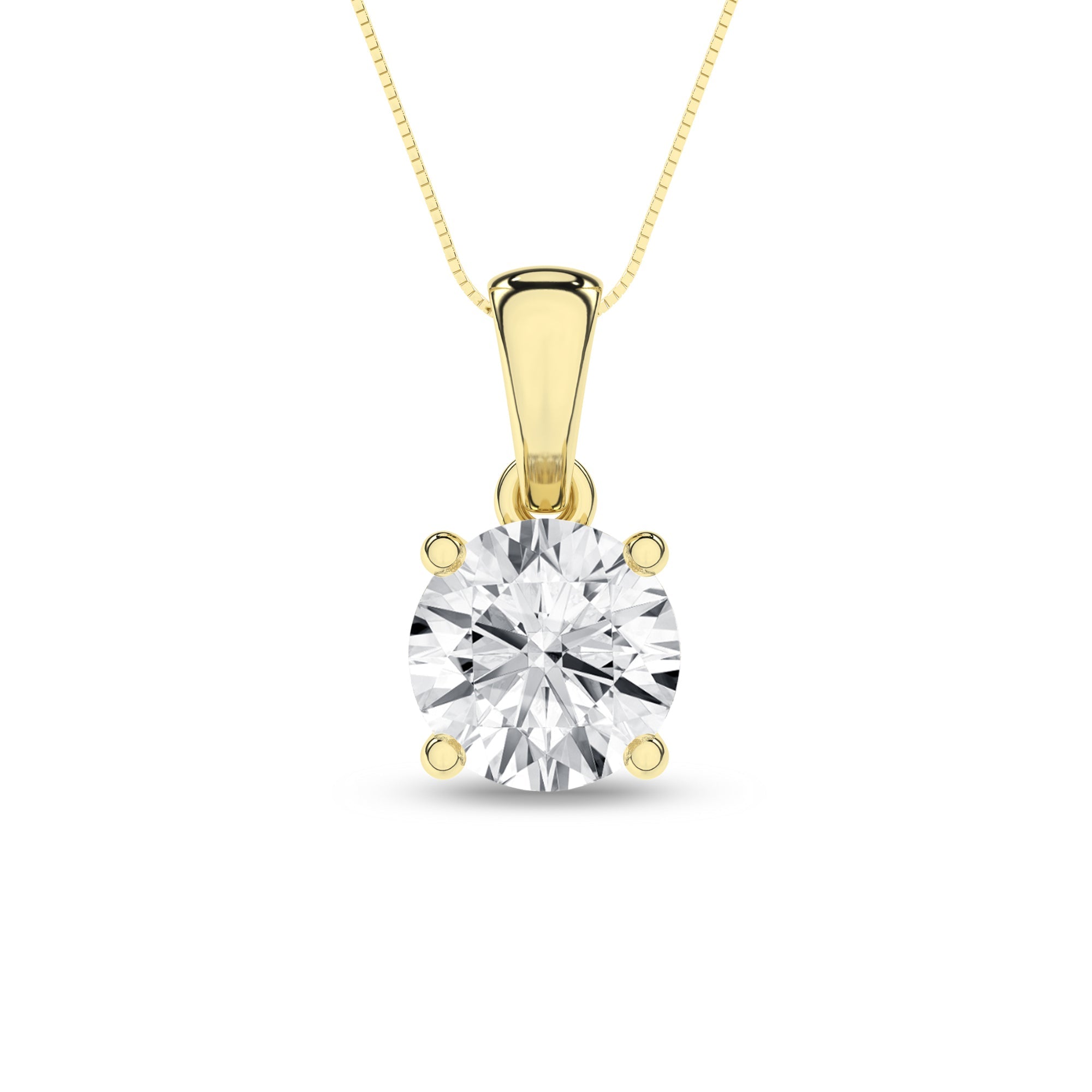 Solitaire Pendant (Round) - Oz's Jewelers by The Hickory Jewelry Company