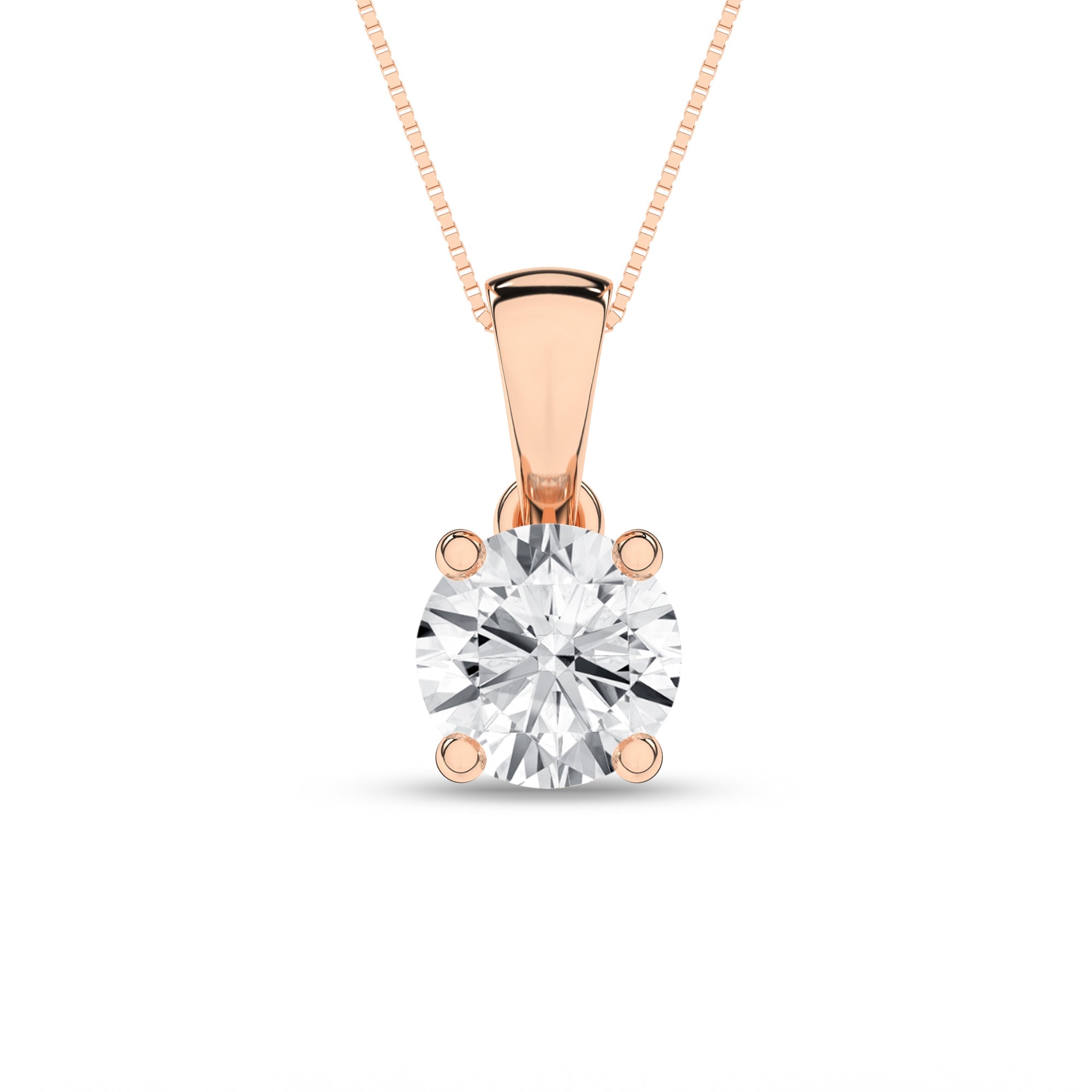 Solitaire Pendant (Round) - Oz's Jewelers by The Hickory Jewelry Company