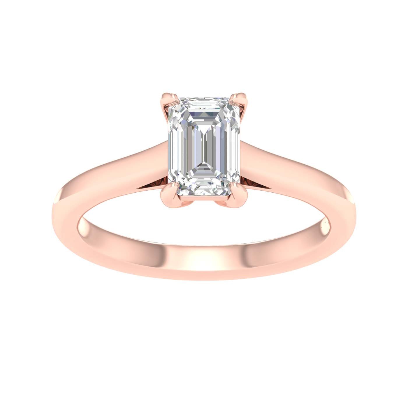 Solitaire Ring (Emerald) - Oz's Jewelers by The Hickory Jewelry Company