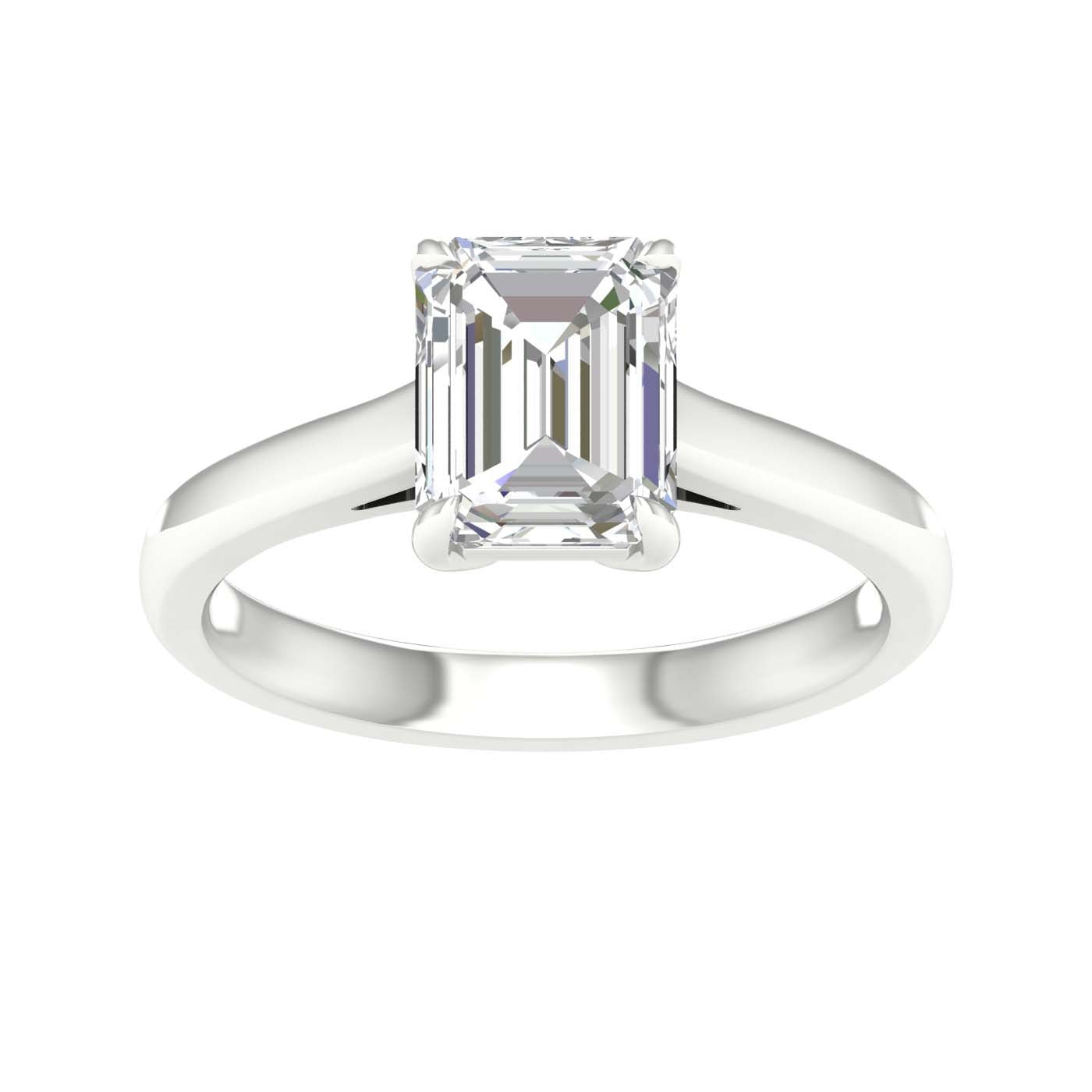 Solitaire Ring (Emerald) - Oz's Jewelers by The Hickory Jewelry Company