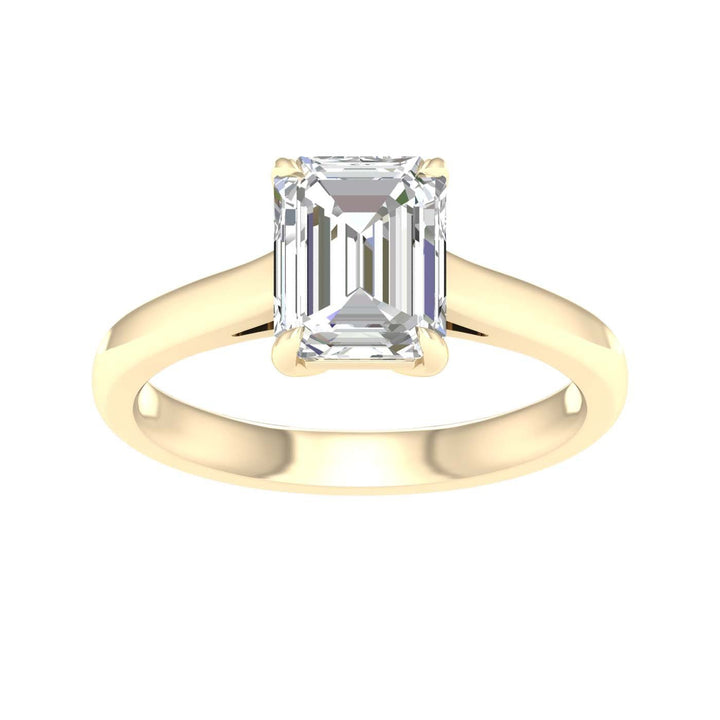 Solitaire Ring (Emerald) - Oz's Jewelers by The Hickory Jewelry Company