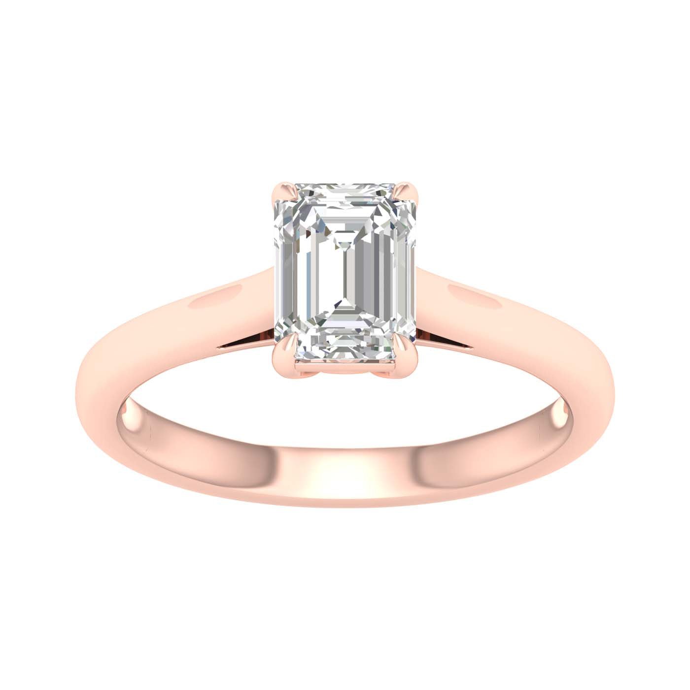 Solitaire Ring (Emerald) - Oz's Jewelers by The Hickory Jewelry Company