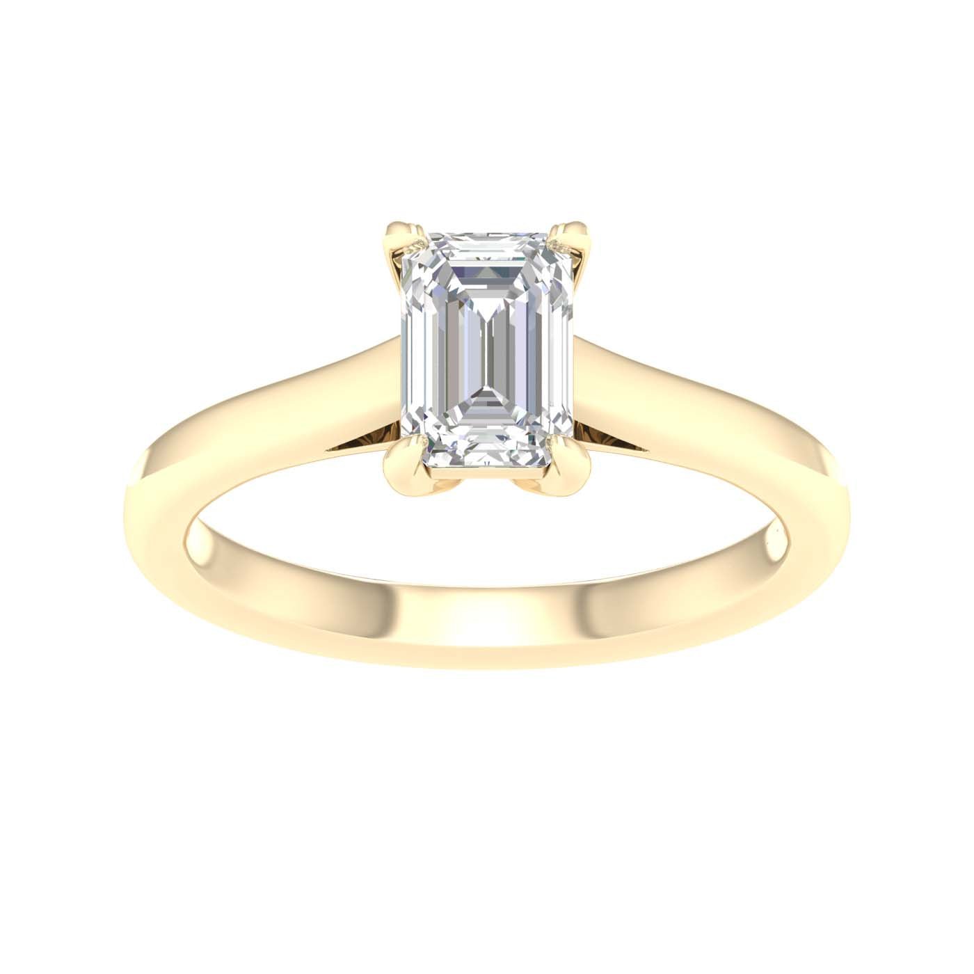 Solitaire Ring (Emerald) - Oz's Jewelers by The Hickory Jewelry Company