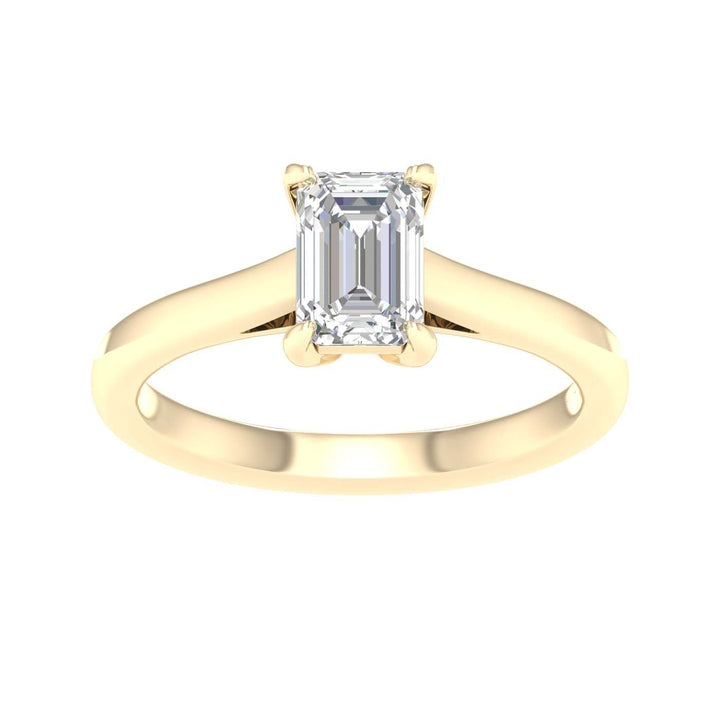 Solitaire Ring (Emerald) - Oz's Jewelers by The Hickory Jewelry Company