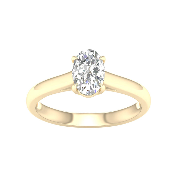 Solitaire Ring (Oval) - Oz's Jewelers by The Hickory Jewelry Company