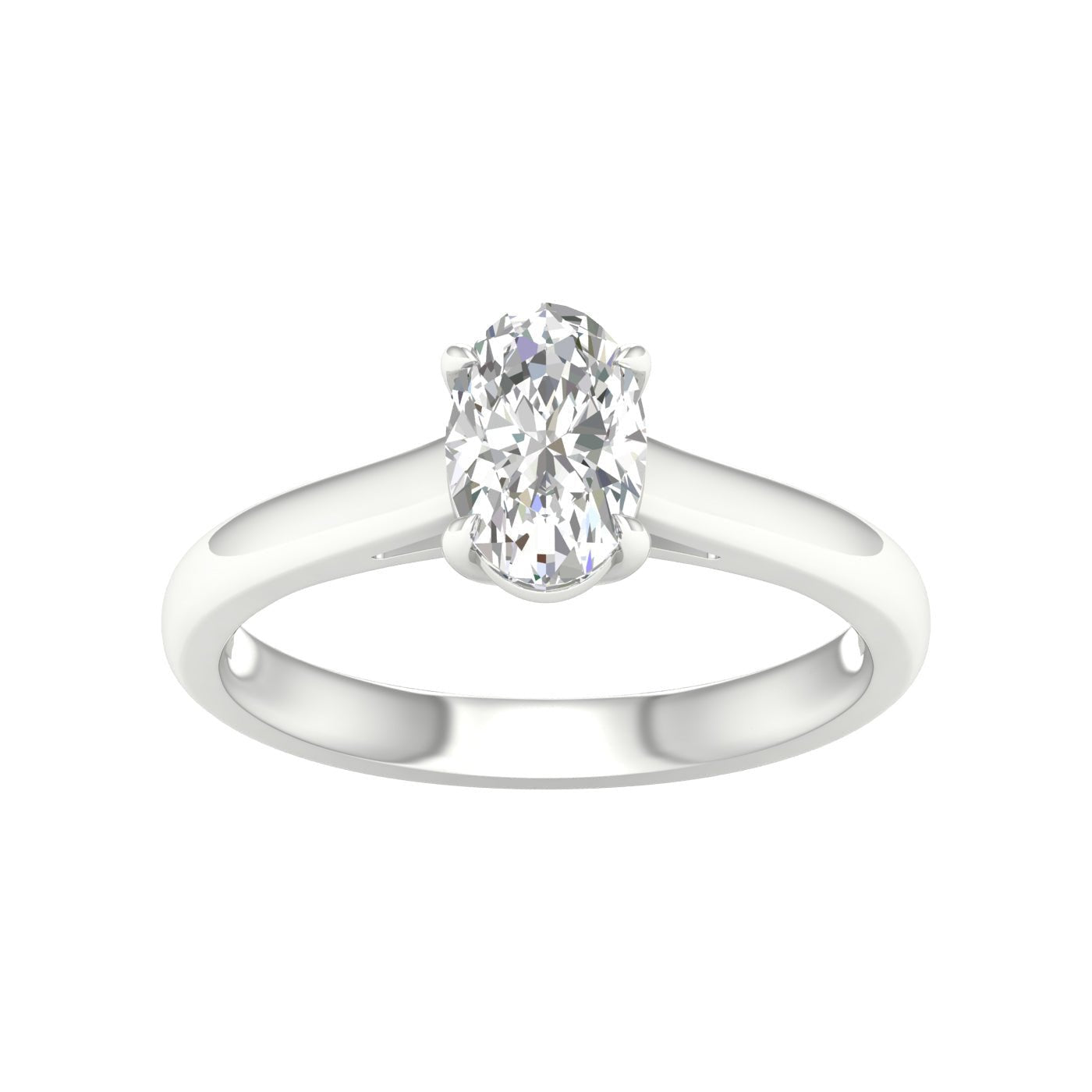 Solitaire Ring (Oval) - Oz's Jewelers by The Hickory Jewelry Company