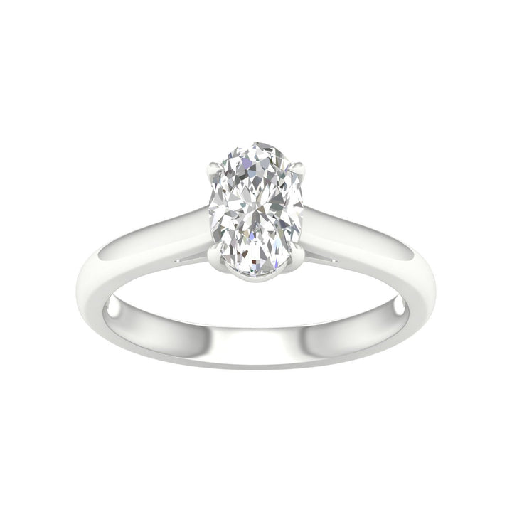 Solitaire Ring (Oval) - Oz's Jewelers by The Hickory Jewelry Company