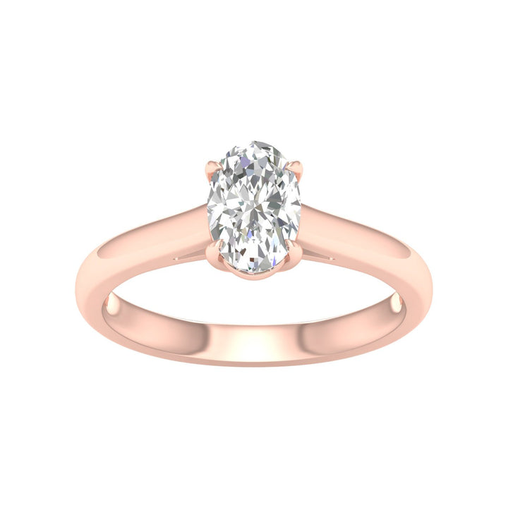 Solitaire Ring (Oval) - Oz's Jewelers by The Hickory Jewelry Company