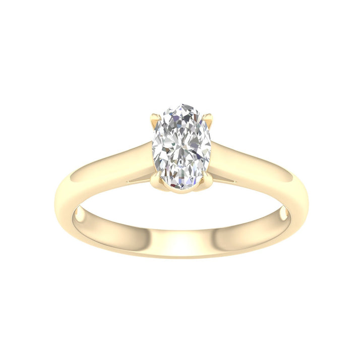 Solitaire Ring (Oval) - Oz's Jewelers by The Hickory Jewelry Company