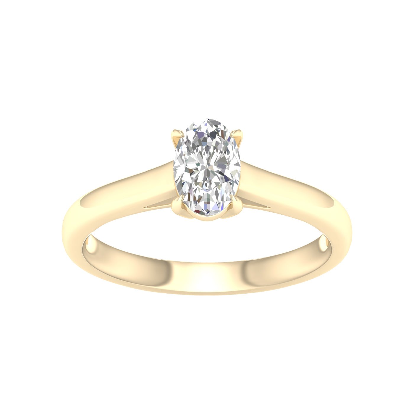 Solitaire Ring (Oval) - Oz's Jewelers by The Hickory Jewelry Company