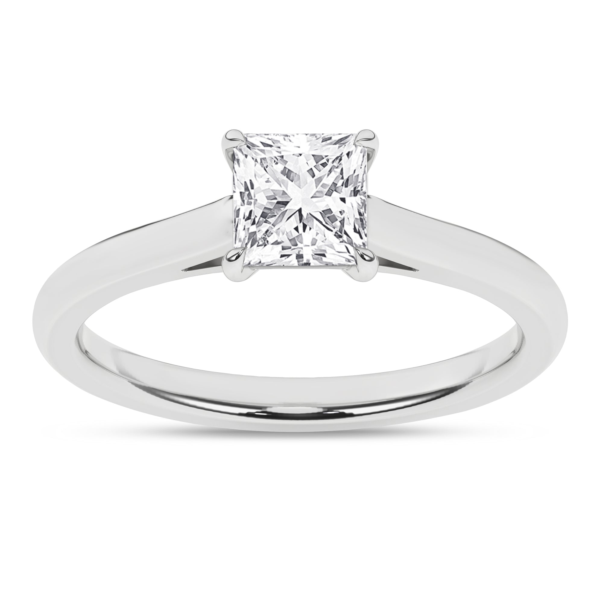 Solitaire Ring (Princess) - Oz's Jewelers by The Hickory Jewelry Company