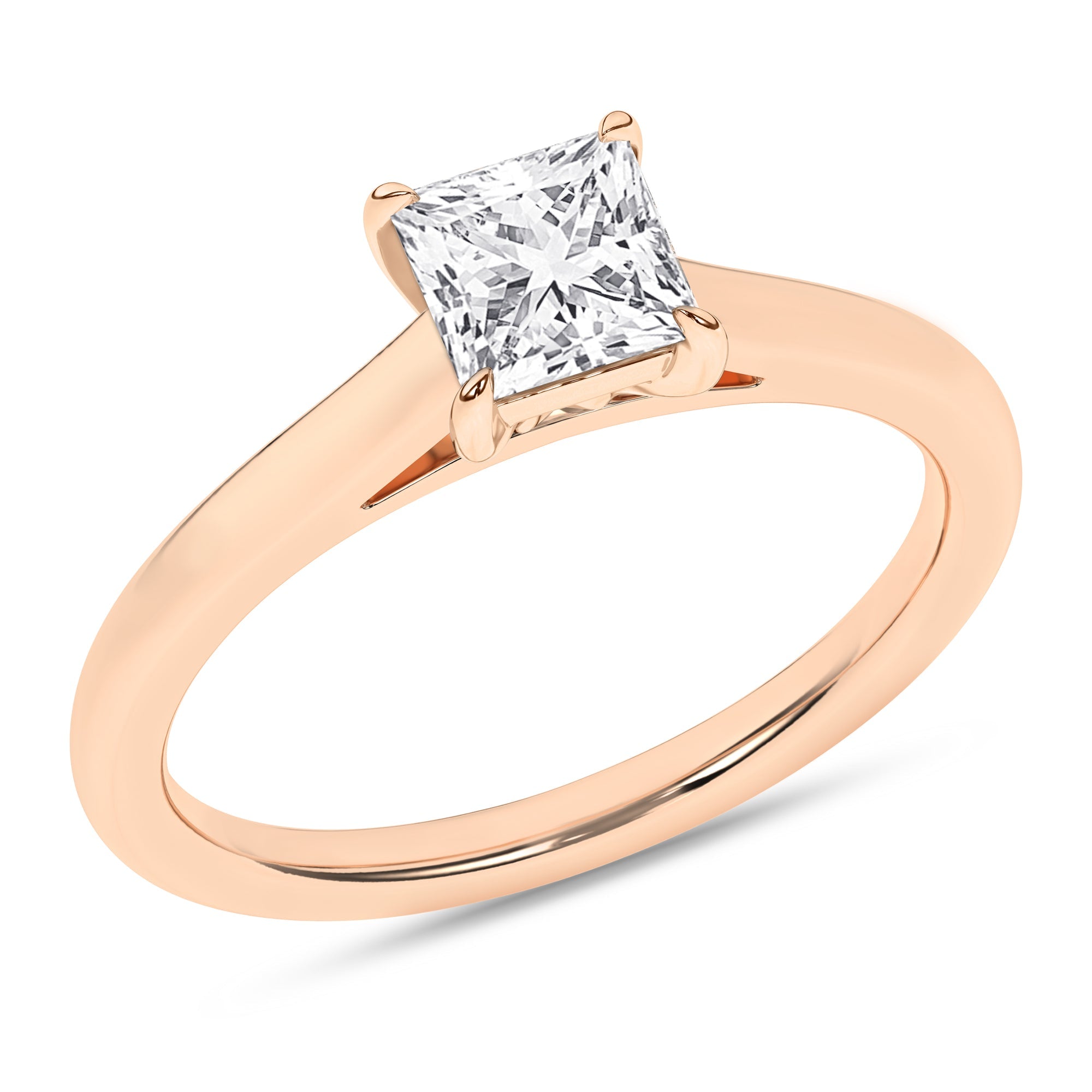 Solitaire Ring (Princess) - Oz's Jewelers by The Hickory Jewelry Company