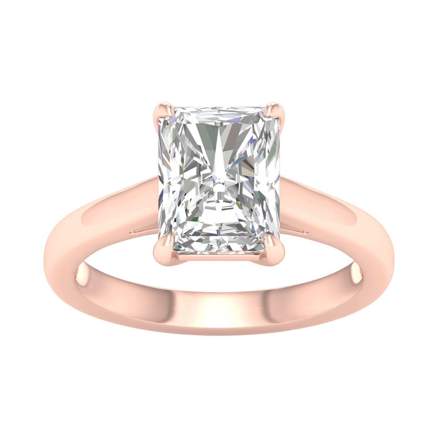 Solitaire Ring (Radiant) - Oz's Jewelers by The Hickory Jewelry Company