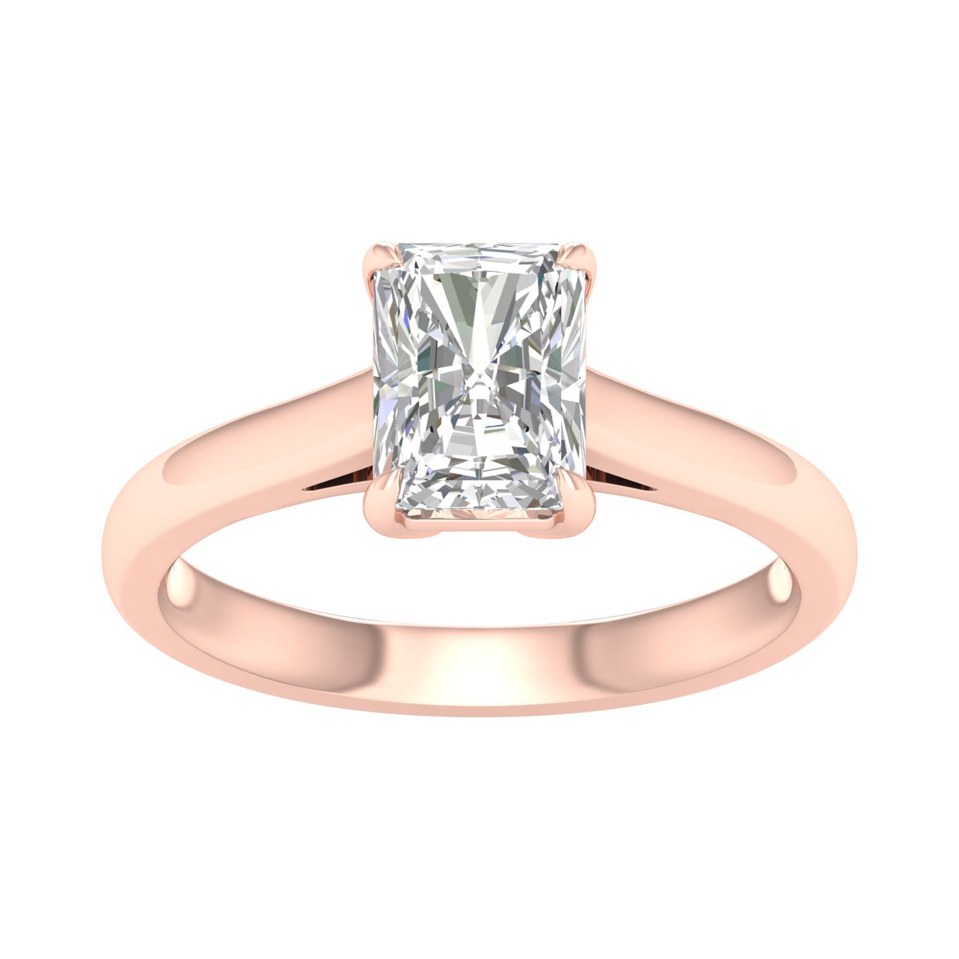 Solitaire Ring (Radiant) - Oz's Jewelers by The Hickory Jewelry Company