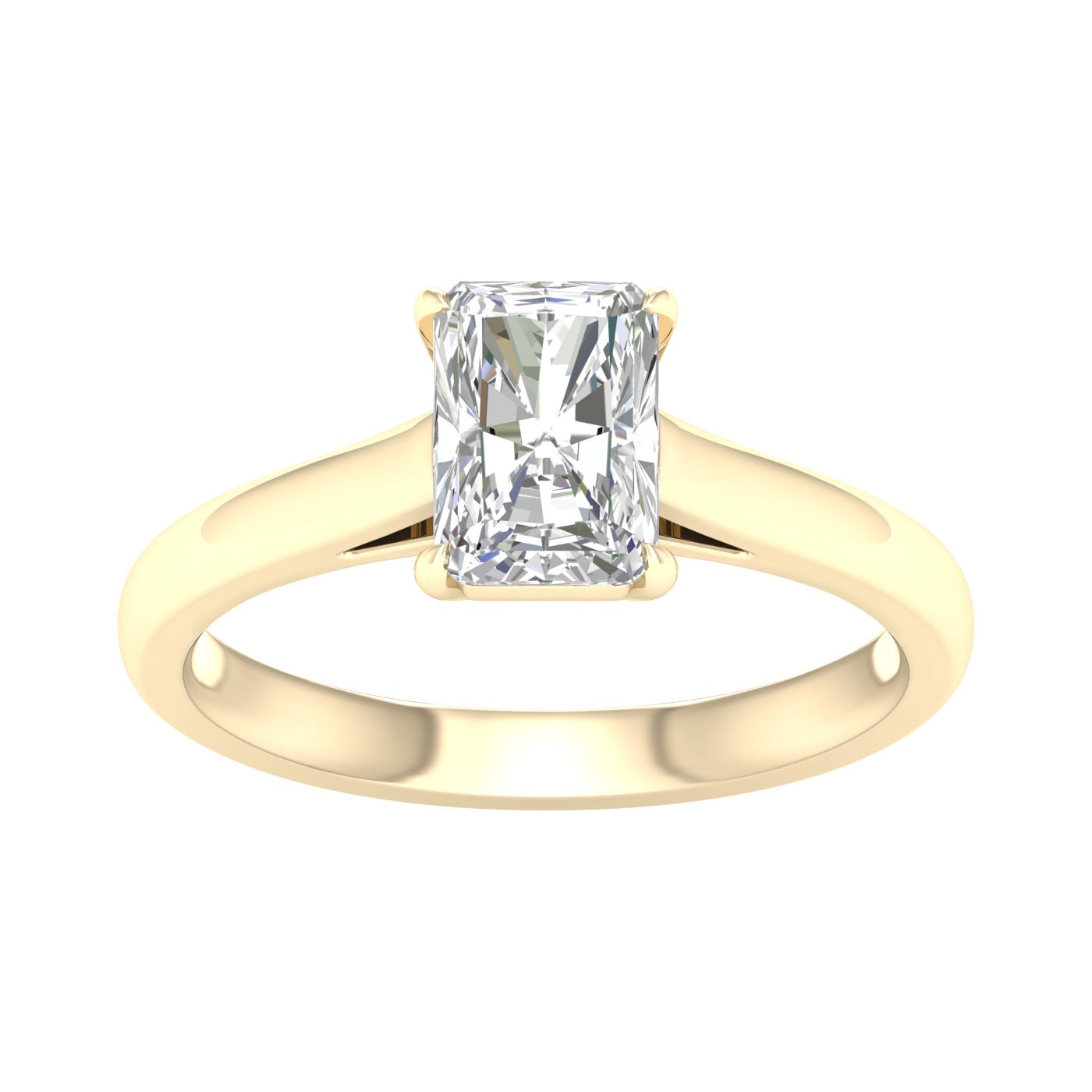 Solitaire Ring (Radiant) - Oz's Jewelers by The Hickory Jewelry Company