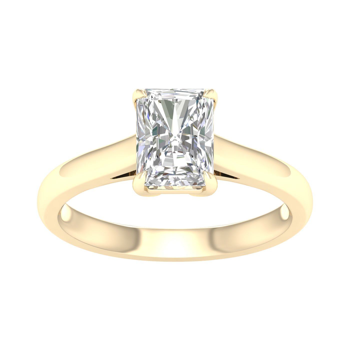 Solitaire Ring (Radiant) - Oz's Jewelers by The Hickory Jewelry Company