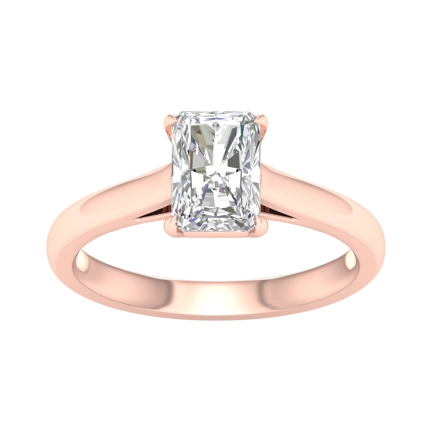 Solitaire Ring (Radiant) - Oz's Jewelers by The Hickory Jewelry Company