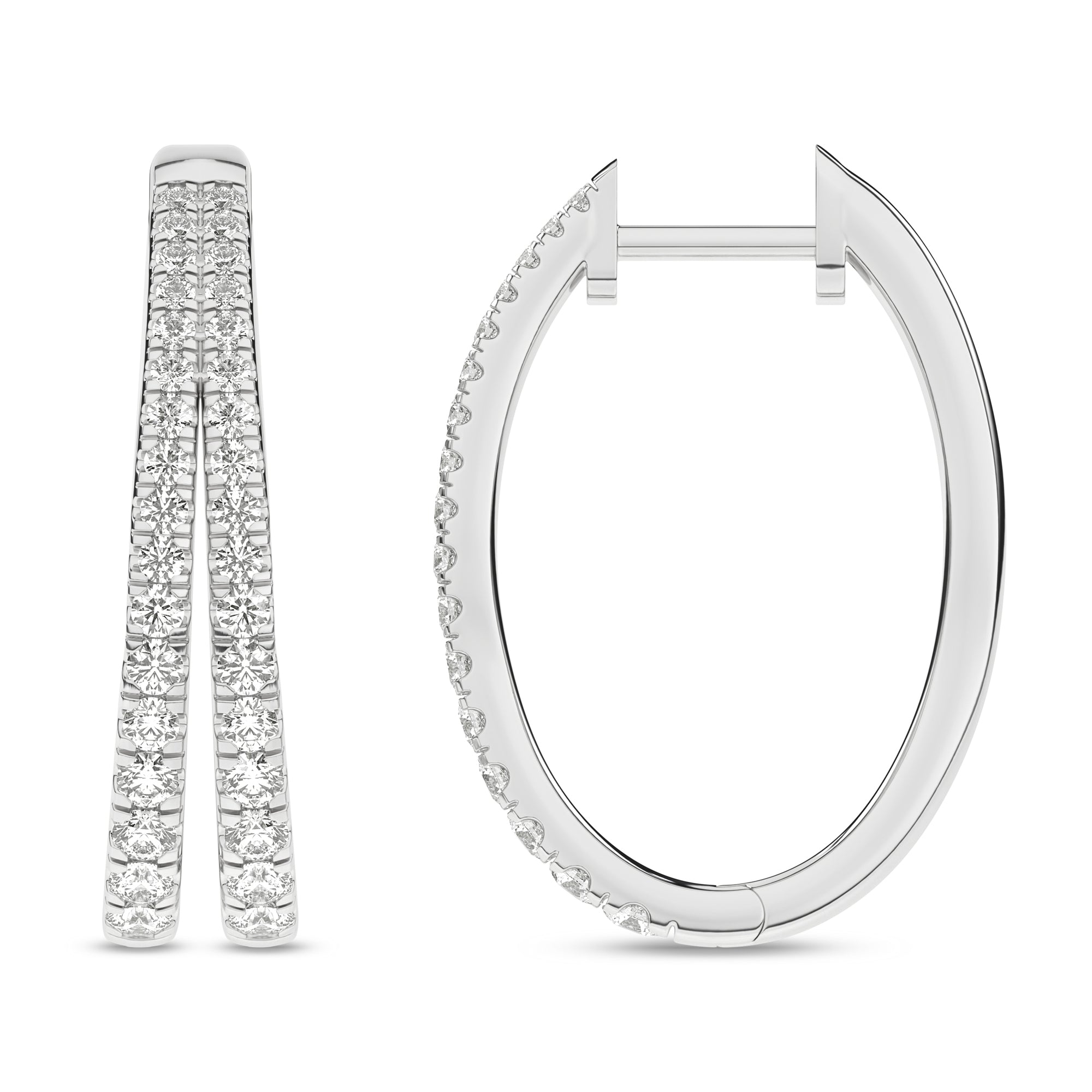 Split Hoop Earrings (Round) - Oz's Jewelers by The Hickory Jewelry Company