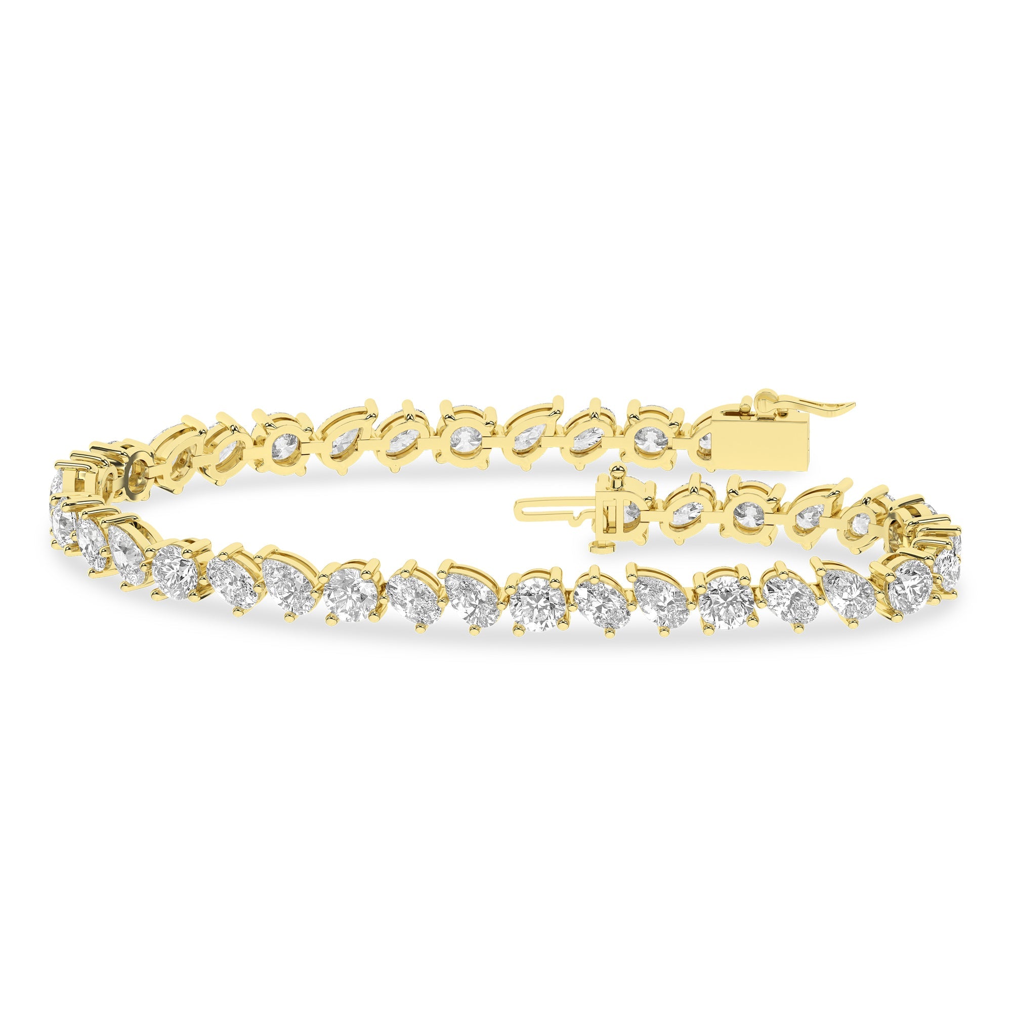 Tennis Bracelet (Mix - Round/Oval/Pear) - Oz's Jewelers by The Hickory Jewelry Company